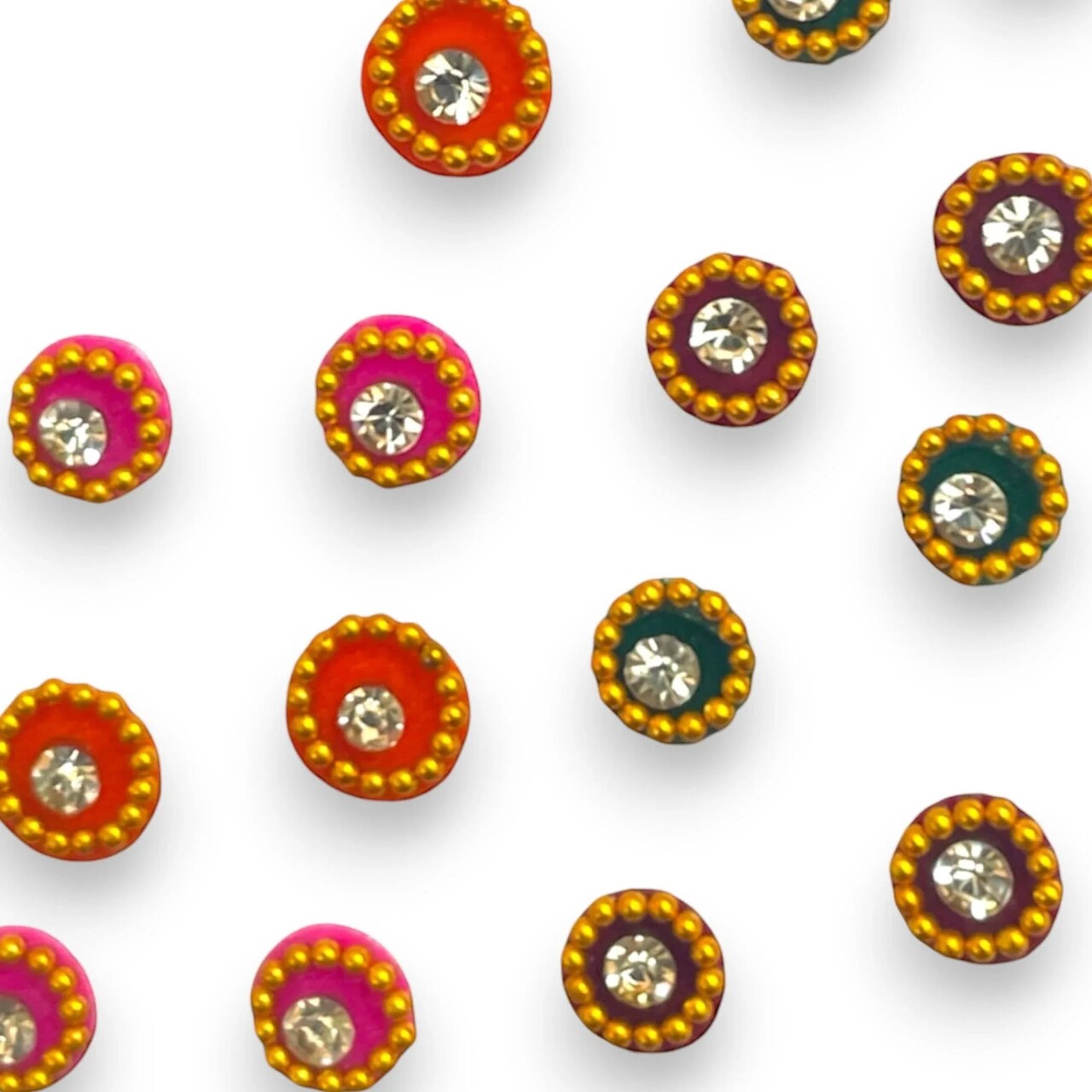 Fancy Bindi Favors, Decorative Crystal Bindi Return Gifts for Indian Wedding, Bridal Shower, Mehendi, Sangeet, and Haldi Ceremonies